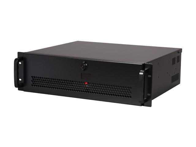 iStarUSA E-30-C0140 Black Steel 3U Rackmount Rugged 15" Compact Shock Absorbing Chassis 400W 1 External 5.25" Drive Bays