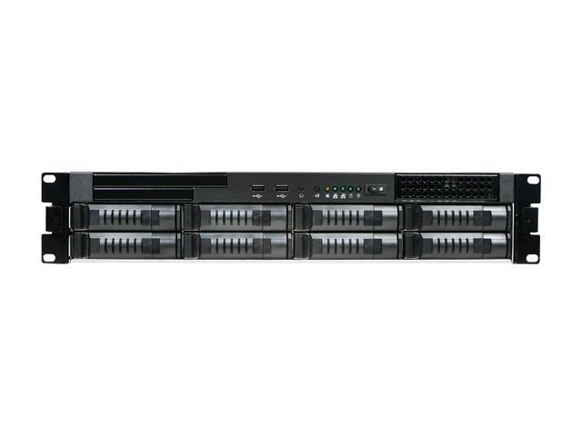 iStarUSA E2M8-60P8 Black 2U Rackmount 8-Bay Storage Server Rackmount ...