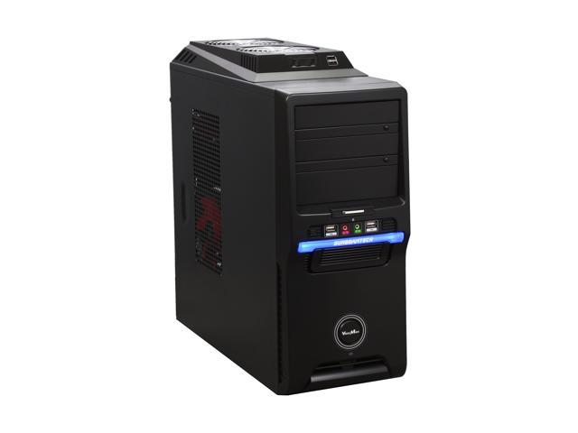 Sunbeam VentMax IC-VM-BK Black Interior SGCC 0.6mm ATX Mid Tower Computer Case with 5PCS Case Fans and a Fan Controller