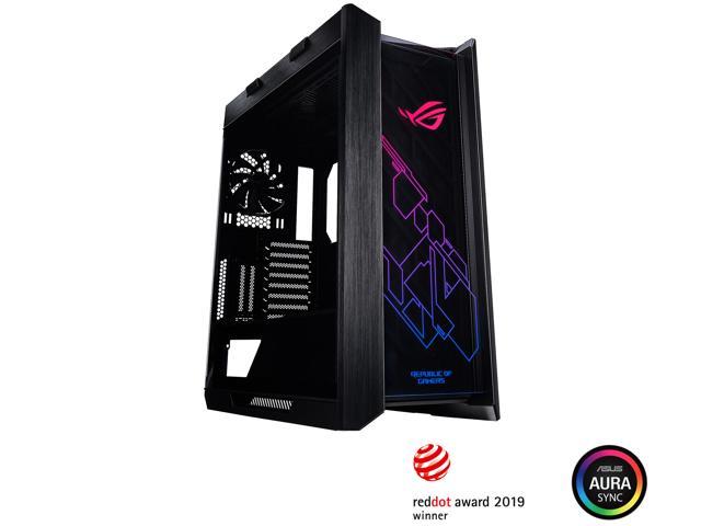 ASUS ROG Strix Helios GX601 RGB Mid-Tower Computer Case for up to EATX Motherboards with USB 3.1 Front Panel, Smoked Tempered Glass, Brushed Aluminum and Steel Construction, and Four Case Fans