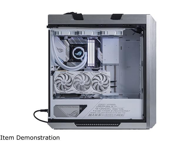 ASUS ROG Strix Helios GX601 White Edition RGB Mid-Tower Computer Case for  ATX/ EATX Motherboards with Tempered Glass, Aluminum Frame, GPU Braces,