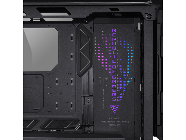  ASUS ROG Hyperion GR701 EATX Full-Tower Computer case with  Semi-Open Structure, Tool-Free Side Panels, Supports up to 2 x 420mm  radiators, Built-in Graphics Card Holder, 2X Front Panel Type-C :  Electronics