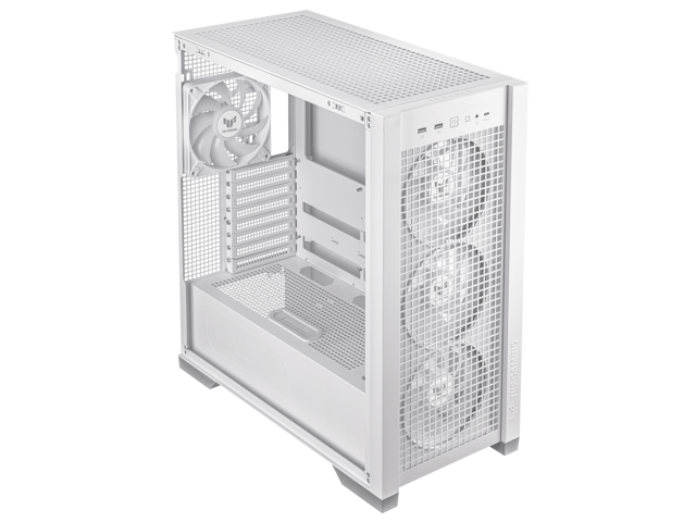 ASUS TUF Gaming GT302 ARGB White Edition ATX Mid-Tower Case Four 140 x ...