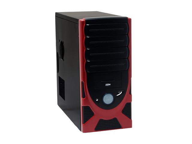 Athenatech A605BR.450 Black / Red Steel ATX Mid Tower Computer Case 430W Power Supply