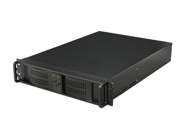Athena Power RM-2U2260LV48 Black 1.0mm Steel 2U Rackmount Server Case with V2.2 ATX 480W PSU 1 External 5.25" Drive Bays