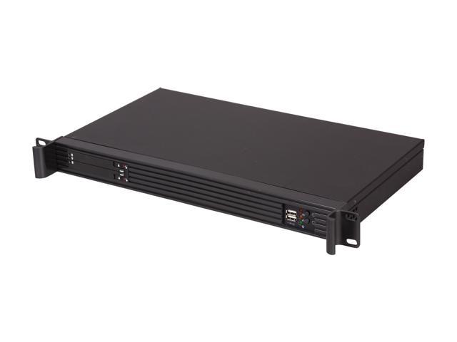 Athena Power RM-1U122ITXH2140 Black 1.2mm Steel 1U Rackmount Server Case FlexATX 400W 80+ Bronze Certified