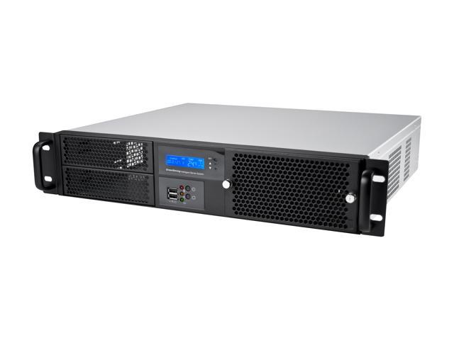 Athena Power RM-2UD220S40 Black 1.2mm Thickness Steel 2U Rackmount ...