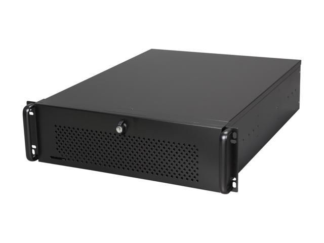 Athena Power RM-3U3055B355 Black 3U Rackmount Server Case 550W 5 External 5.25" Drive Bays