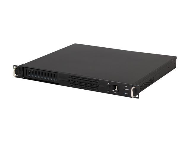 Athena Power RM-1U100DM308 Black Aluminum / Steel 1U Rackmount Server Case 300W 80PLUS Bronze 1 External 5.25" Drive Bays