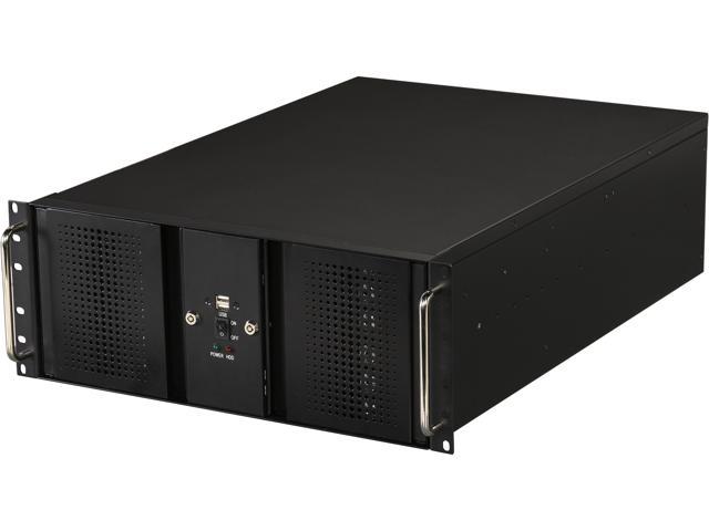 Athena Power RM-DD4U48E312HT Black Steel 4U Rackmount Server Case - OEM