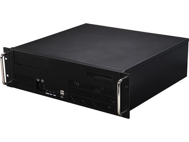Athena Power RM-3U351GHI60U2 Black 1.2mm SECC 3U Rackmount Server  Chassis 600W Bronze IPC (AP-U2ATX60FEP8) 1 External 5.25" Drive Bays