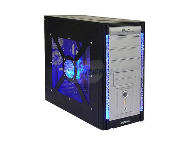 ASYS 8654BW Black Steel ATX Mid Tower Computer Case 450W Power Supply