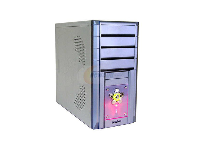 ASYS 180 Blue/Silver Computer Case - Newegg.com