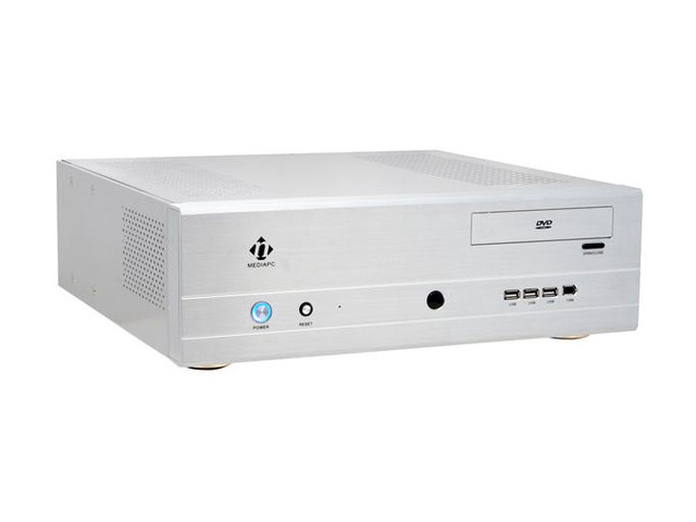 nMEDIAPC Silver HTPC 400SA ATX Media Center / HTPC Case - Newegg.com
