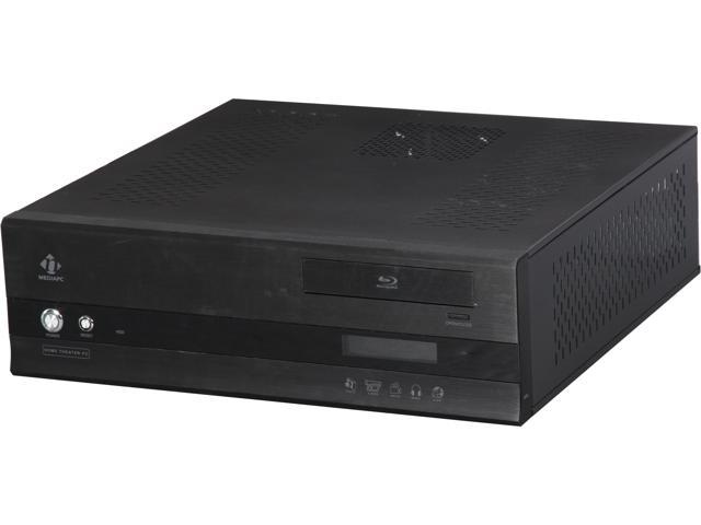 nMEDIAPC Black Aluminum panel & Steel HTPC 1000B Micro ATX Media Center / HTPC Case