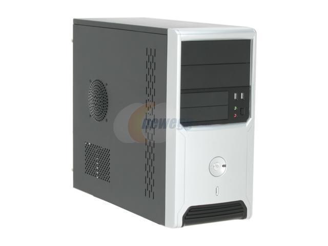 Winsis WN-21 Black/ Silver SGCC Micro ATX Mid Tower Computer Case 350W Power Supply