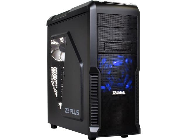 ZALMAN Z3 Plus ATX Mid-Tower PC Case, Optimum Multi-Fan system cooling, Wide band front mesh ventilation, Acrylic side panel, multiple dust filters, VF multi-guide for VGA support, USB 3.0