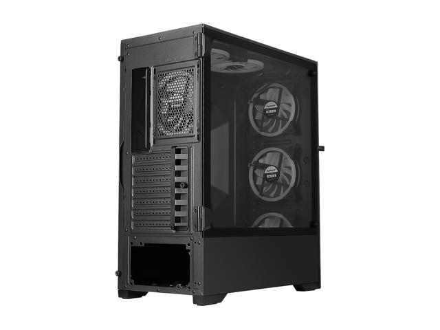 Bgears b-Voguish-RGB Black Computer Case with 6 x 120mm ARGB Fan ...