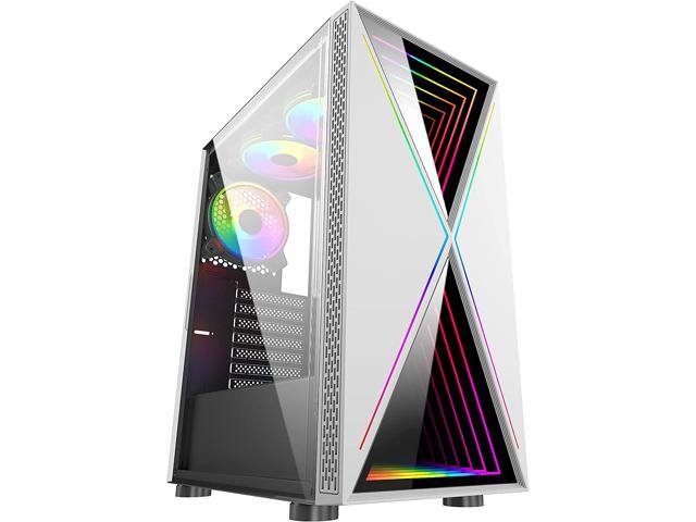 Bgears b-BlackWidow RGB White White Computer Case - Newegg.com