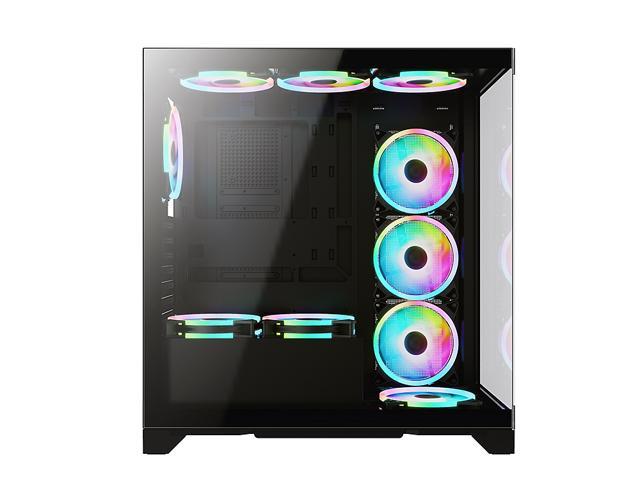 Bgears B-Pellucid ATX Black Middle Tower ATX Tempered Glass Slim Mid ...