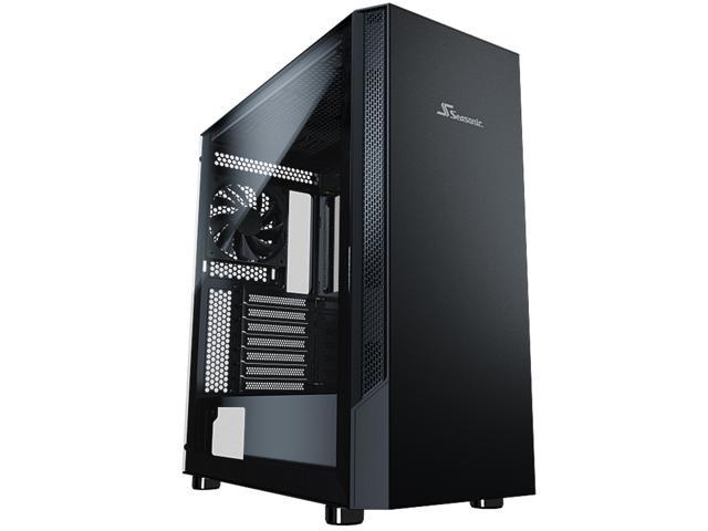 Seasonic ARCH Q503 Mid-tower Case with Seasonic CONNECT 650 W 80 PLUS Gold Power Supply, Seasonic CONNECT Module, Three Pre-installed Fans, Removable Dust Filters, Power Supply with Fan Control, Glass Side Panels, Ultimate Cable Management