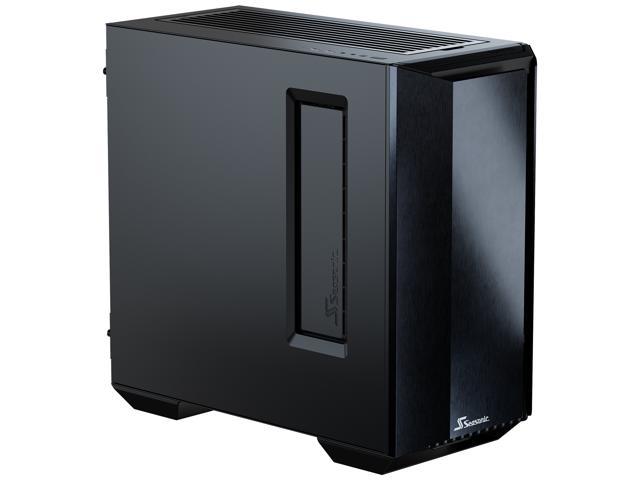 Seasonic SYNCRO Q704 Mid-Tower Case with SYNCRO DPC-850, 850W 80+ Platinum, Reverse-ATX Design, CONNECT Module Cable Management Hub, Large Air Intake with Fan Control in Fanless and Cooling Mode, Side Glass Panel, Pre-installed 4 NIDEC Fans