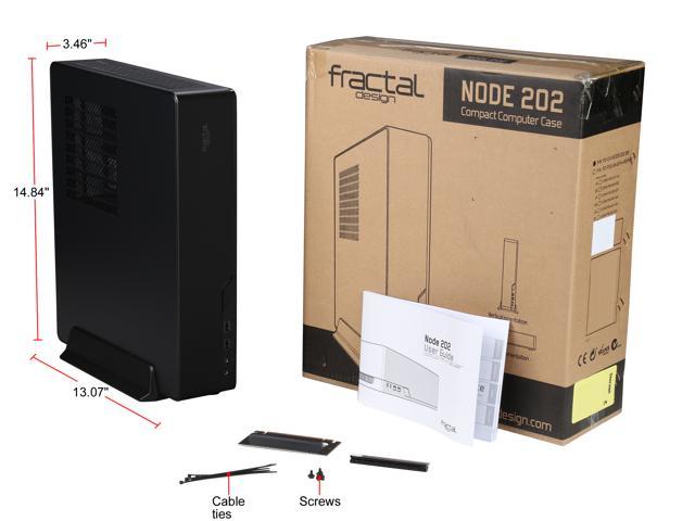 Fractal Design Node 2 Black Slim Mini Itx Computer Case Newegg Com