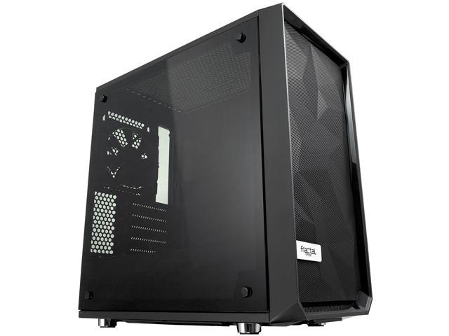 Fractal Design Meshify C Mini Black Micro ATX High-Airflow Compact Tinted Tempered Glass Window Mid Tower Computer Case