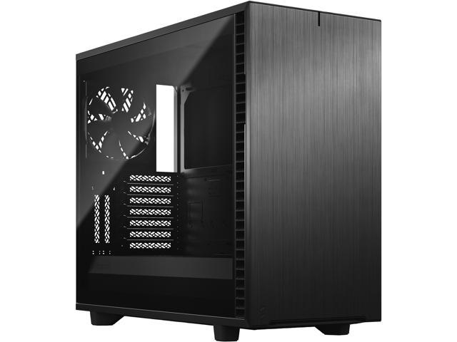 Fractal Design Define 7 Black Brushed Aluminum / Steel E-ATX Silent Modular Dark Tinted Tempered Glass Window Mid Tower Computer Case