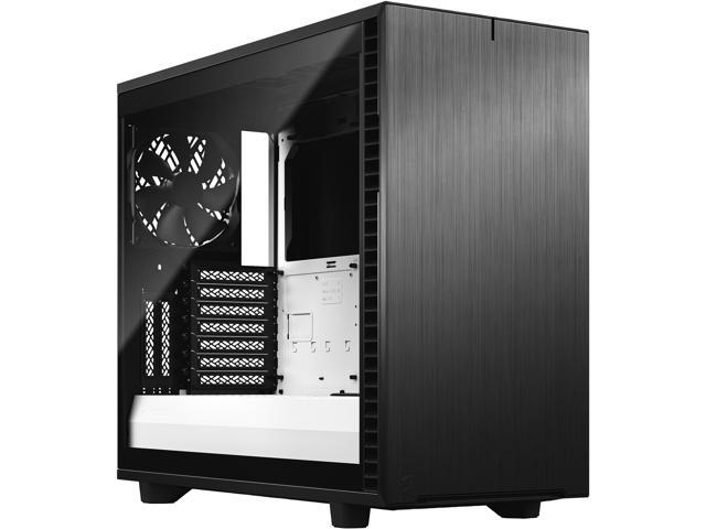 Fractal Design Define 7 Black & White Brushed Aluminum/Steel E-ATX Silent Modular Tempered Glass Window Mid Tower Computer Case