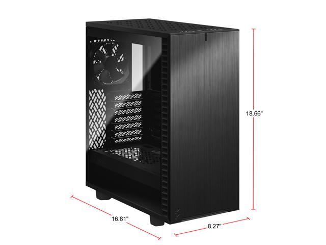 Fractal Design Define 7 Compact Black Brushed Aluminum Steel Atx 