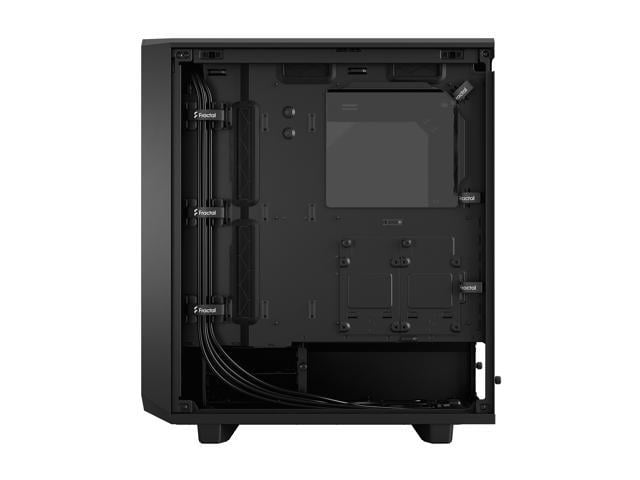 Fractal Design Meshify 2 Compact Black ATX Flexible High-Airflow Light  Tinted Tempered Glass Window Mid Tower Computer Case
