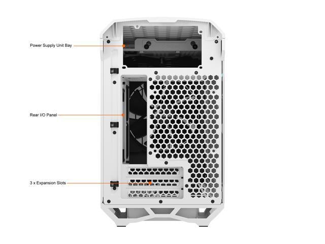 Fractal Design Torrent Compact White Computer Case TG Tempered Glass Clear 