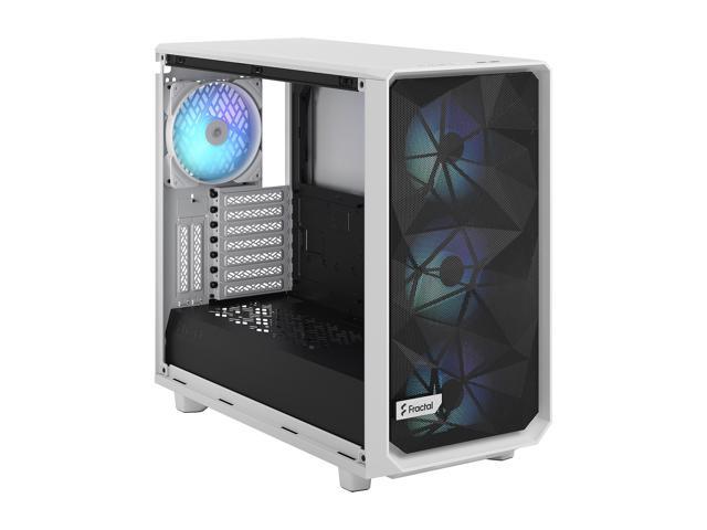 Fractal Design Meshify 2 RGB White TG Clear Tinted Tempered Glass Window  ATX Mid Tower Computer Case