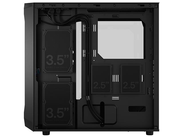 Fractal Design Focus 2 RGB Black ATX mATX Mini ITX Clear Tinted