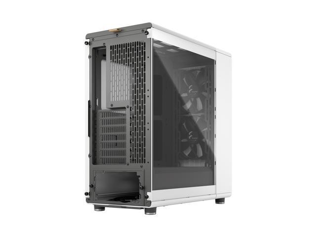 Fractal Design North Atx Matx Mid Tower Pc Case North Chalk White With Oak Front And Clear Tg