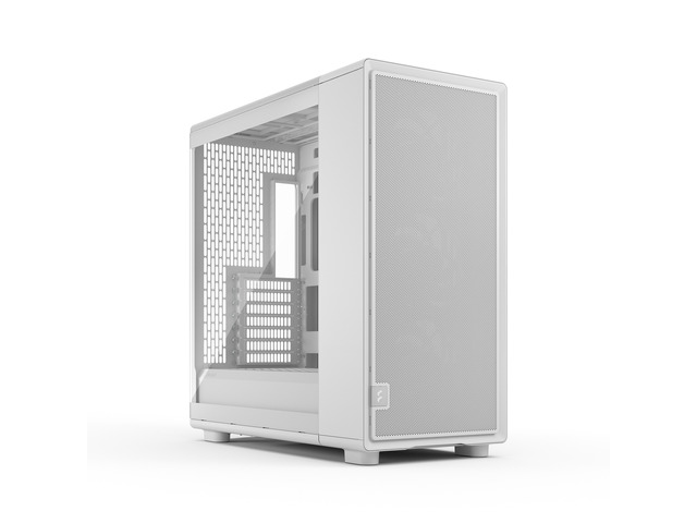 Fractal Design Epoch XL White - Tempered Glass Clear Tint - High Airflow PC Gaming Case - Mesh Front Panel - Three Momentum 14 Fans Included - Spacious Interior - ATX/mATX/ITX and Reverse Connector