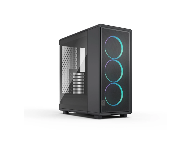 Fractal Design Epoch XL Black RGB - Tempered Glass Light Tint - High Airflow PC Gaming Case - Mesh Front Panel - Three Momentum 14 RGB Fans Included - Spacious Interior - ATX/mATX/ITX