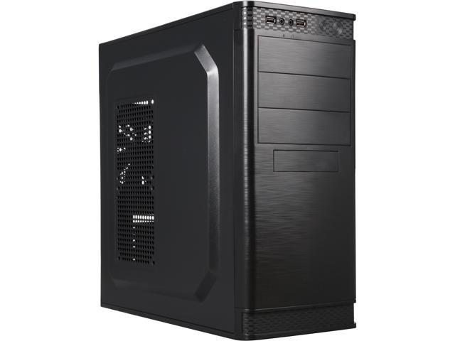 DIYPC DIY-BJ05BK Black ATX and Micro-ATX Mid Tower Computer Case with 1 x 120mm Fan