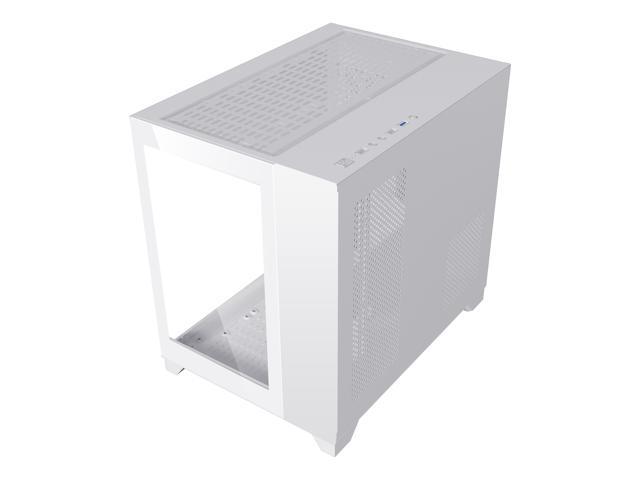 DIYPC ARGB-Q3.v2-W White USB3.0 Tempered Glass Micro ATX Gaming ...