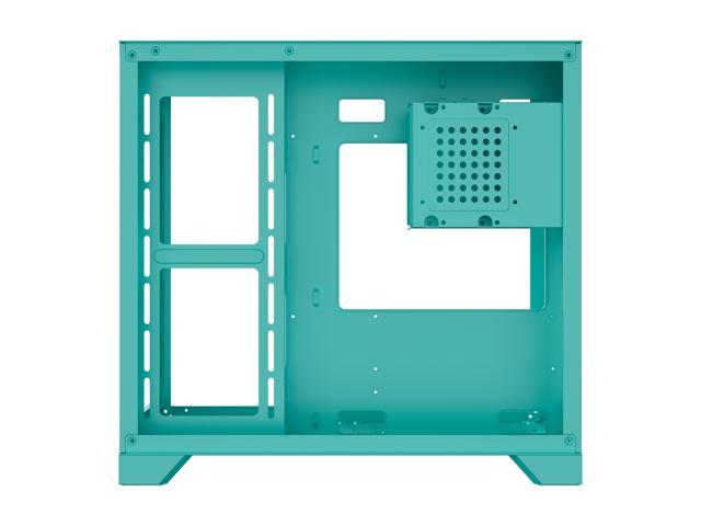 DIYPC ARGB-Q3-Green USB3.0 Tempered Glass Micro ATX Green Gaming ...