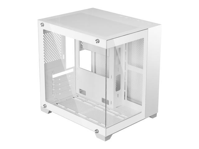 DIYPC DIY-CUBE01-W White USB3.0 Tempered Glass Micro ATX Gaming ...