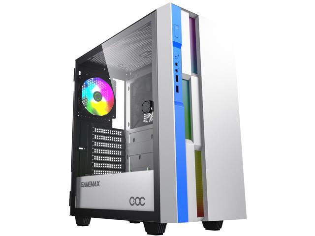 GAMEMAX Brufen C3 WB White Steel / Tempered Glass ATX Mid Tower Computer Case