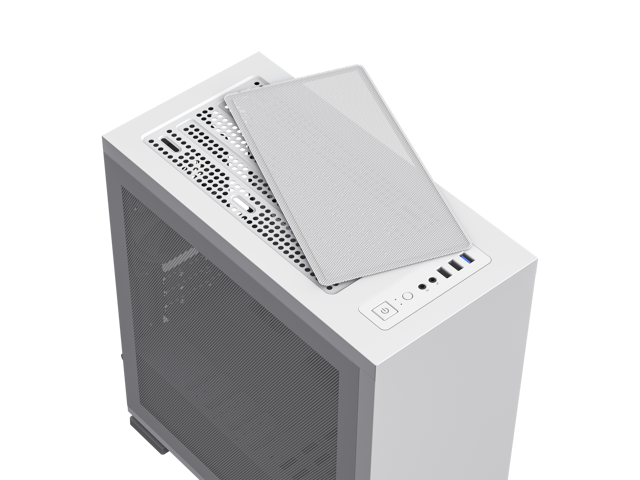 Gamemax M60 White Steel Micro ATX Tower USB3.0 Computer Case w/ Dual ...