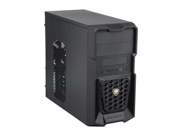 COUGAR Spike Black Steel / Plastic Micro ATX Mini Tower Gaming Case with USB 3.0 and 12CM Cougar Fan