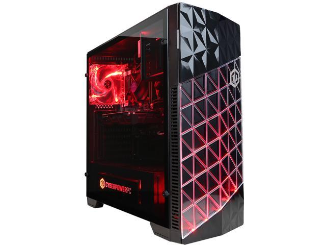 Cyberpowerpc Black 260s Mid Tower Case W Tempered Glass