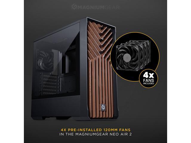 MagniumGear Neo Air 2 ATX Mid-tower, High Airflow wood texture front ...