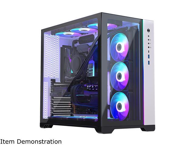 MetallicGear NEO Qube, Dual Tempered Glass Design, Dual Chamber ATX Mid ...