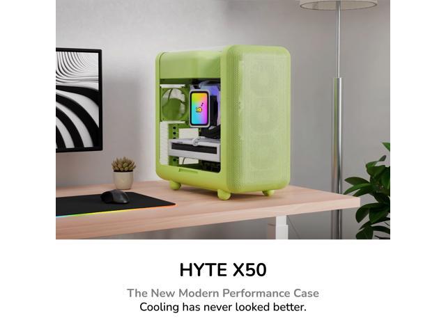 HYTE X50 PC Gaming Case CS-HYTE-X50G-MM Modern Performance ATX Mid-Tower PC Gaming Case - Matcha Milk (Green)