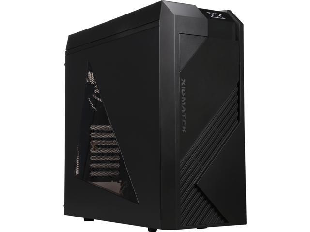 Xigmatek SPIRIT W Black ATX / Micro ATX Mid Tower Computer Case Standard P/S2 ATX/EPS power supply units on downside space with anti- vibration rubber (not included) Power Supply